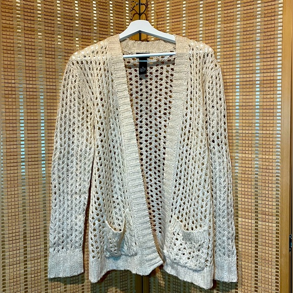 Wet Seal Cream Cardigan - Picture 1 of 3